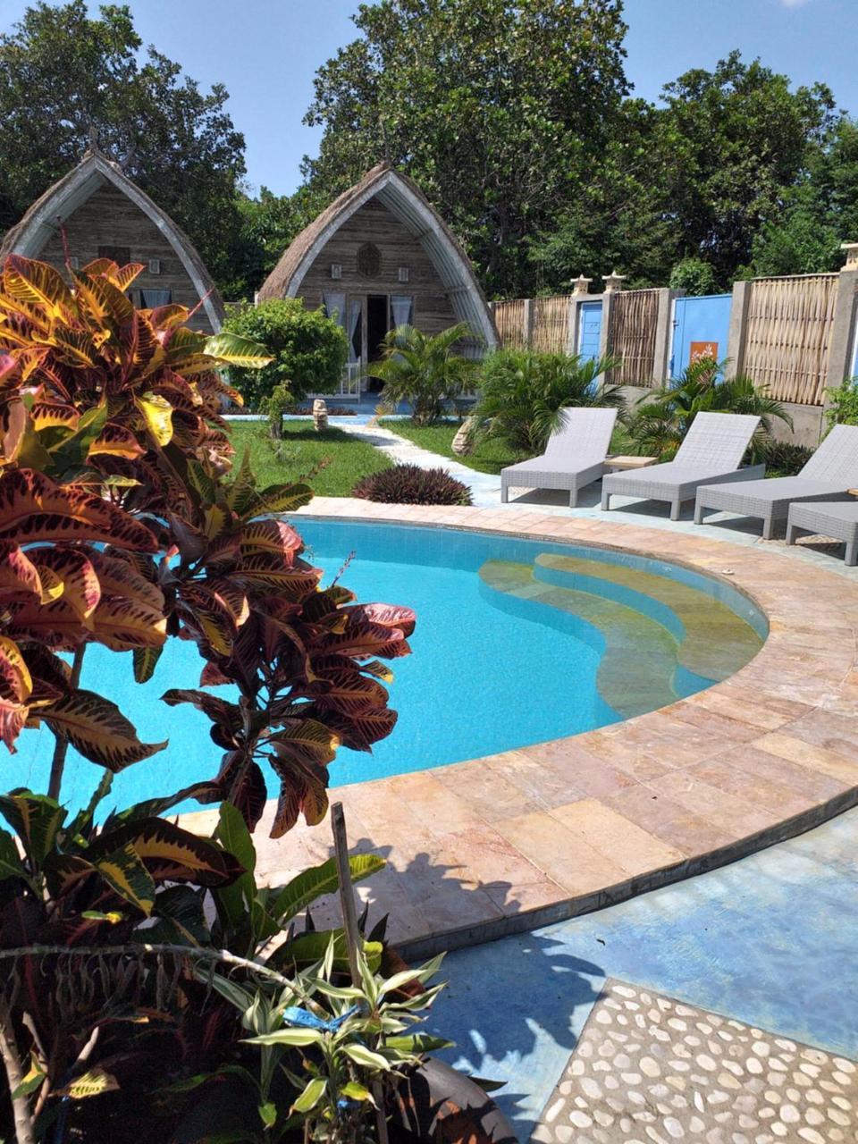 Bed and Breakfast Casa Azzurra Gili Air Exterior foto